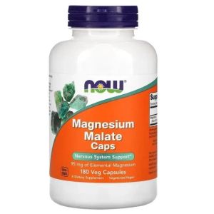 Now Magnesium Malate, 180 капс.