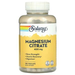 Solaray Magnesium Citrate, 180 капс.