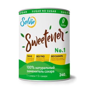 Solvie Заменитель сахара «Sweteener» N1, 240 гр.