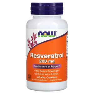 Now Resveratrol 200mg., 60 капс.