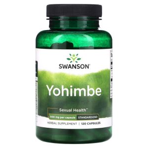 Swanson Yohimbe - Standardized 500 мг, 120 капс.