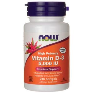 Now Vitamin D-3 5 000 iu, 240 гел.капс.