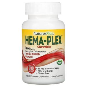 Natures Plus Hema-Plex, 60 жев. конф.