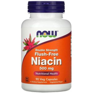 Now Flush-Free Niacin 500 мг, 90 капс.