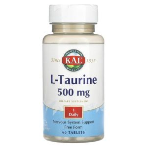 KAL L-Taurine 500 мг, 60 таб.