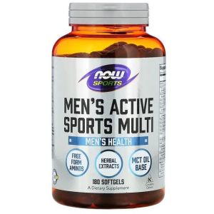 Now Men's active sports multi, 180 капс.