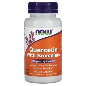 Now Quercetin with Bromelain, 60 капс.