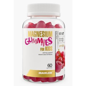 Maxler Magnesium Gummies For Kids, 60 жев.конфет