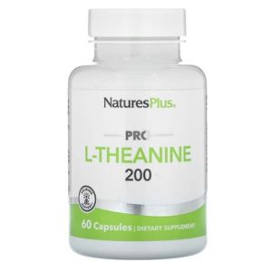 Natures Plus L-Theanine 200 мг, 60 капс.