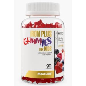 Maxler Iron Gummies For Kids, 90 жев.марм.