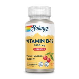 Solaray Vitamin B-12, 90 пастил.