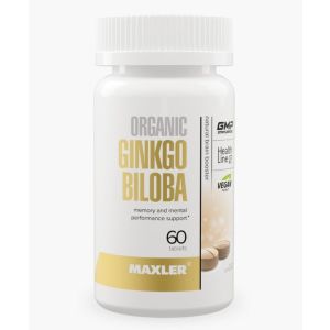 Maxler Ginkgo Biloba organic, 60 таб.