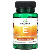 Swanson Vitamin E 400, 60 гел. капс.