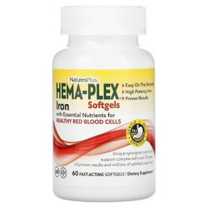 Natures Plus Hema-Plex, 60 гел. капс.