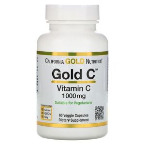 California Gold Nutrition Vitamin C 1000 мг., 60 капс.