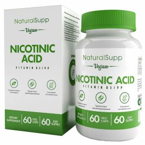 NaturalSupp Nicotinic Acid B3, 60 капс.