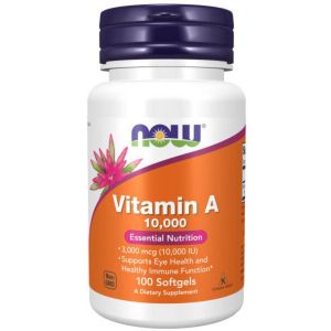 Now Vitamin A 10 000, 100 капс.