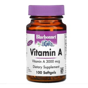 Bluebonnet Nutrition Vitamin A 10000 ui, 100 капс.