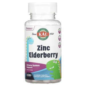Kal Zinc Elderberry, 90 микро таб.