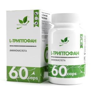 Natural Supp Tryptophan 500 mg., 60 капс.