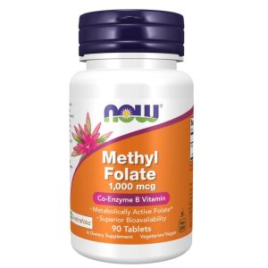 Now Methyl Folate 1000 мкг, 90 таб.